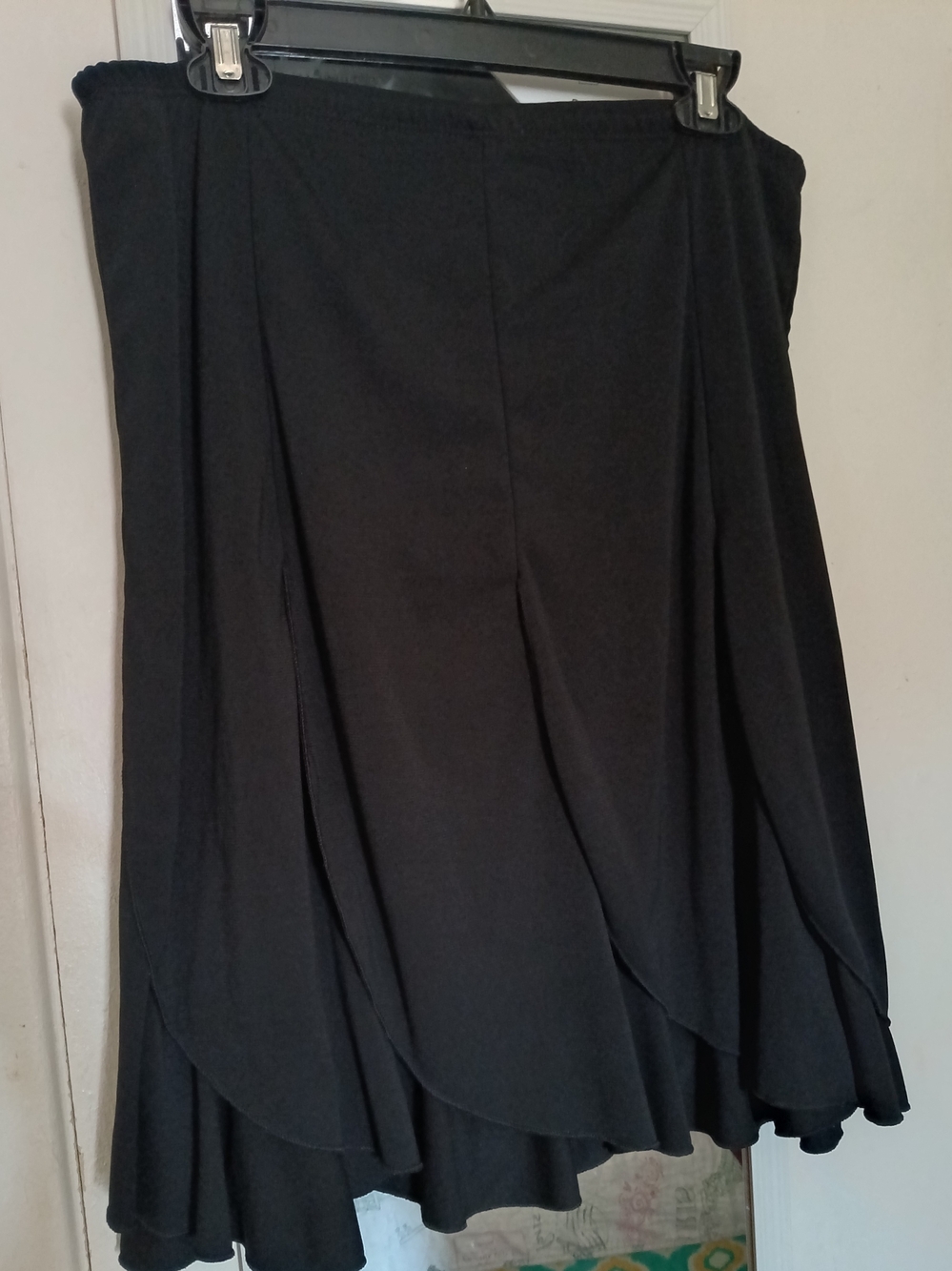 Fashion Bug Black Layered Circle Skirt